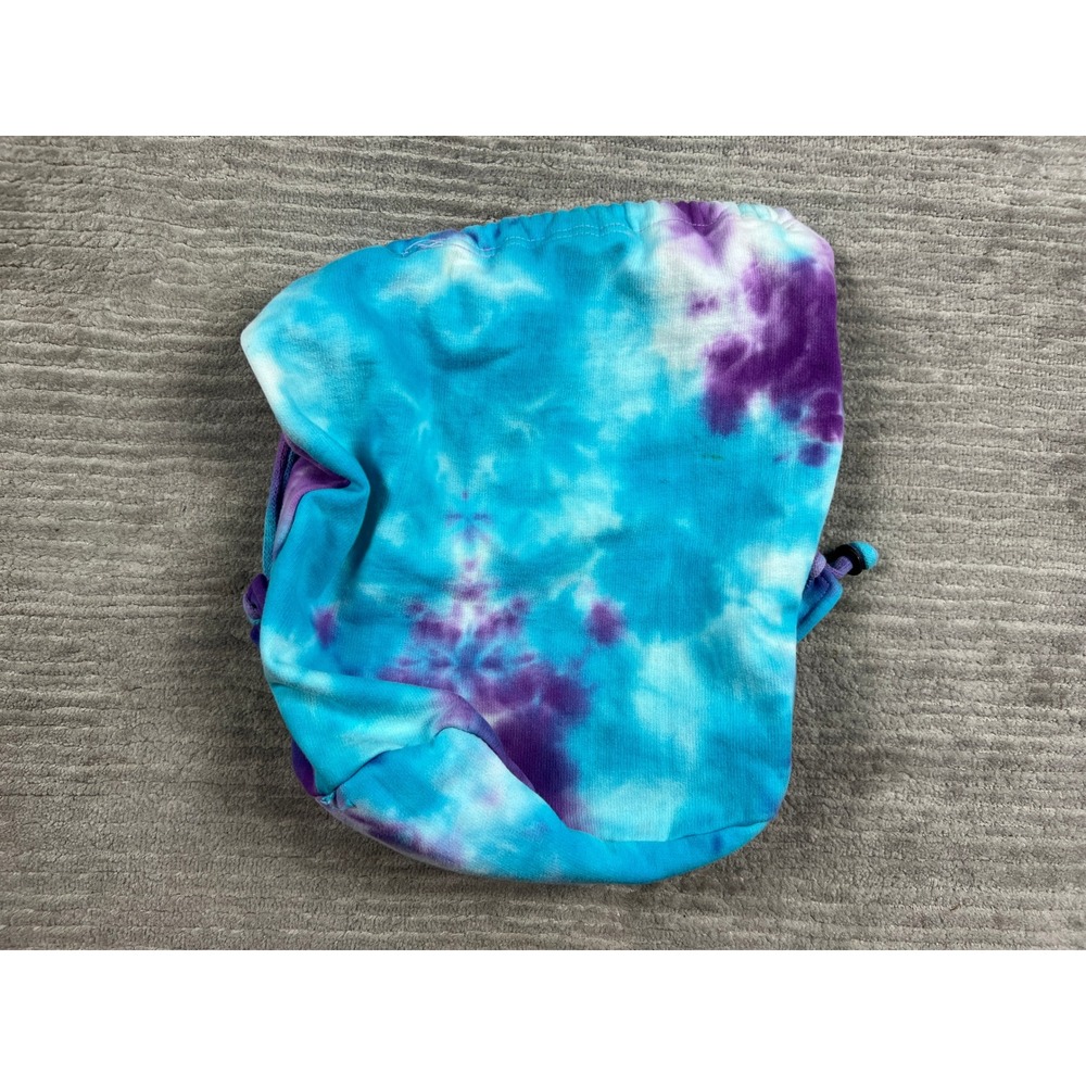 Unbranded Drawstring Backpack Unisex OS Purple Tie Dye Peace Sign Pawleys Island - Picture 5 of 13